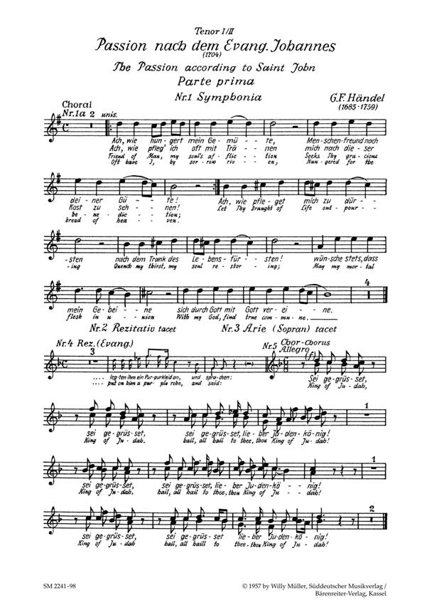 Passion nach dem Evangelisten Johannes (1704)
